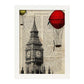 Poster de Londres. Big Ben. Láminas de monumentos del mundo. Diseño de viaje y de paises.-Artwork-Nacnic-A3-Marco Blanco-Nacnic Estudio SL