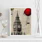 Poster de Londres. Big Ben. Láminas de monumentos del mundo. Diseño de viaje y de paises.-Artwork-Nacnic-Nacnic Estudio SL