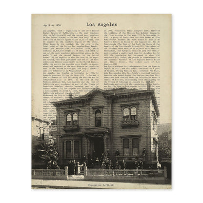 Poster de Los Angeles 4. Láminas e ilustraciones de ciudades del mundo y monumentos famosos.-Artwork-Nacnic-A4-Sin marco-Nacnic Estudio SL