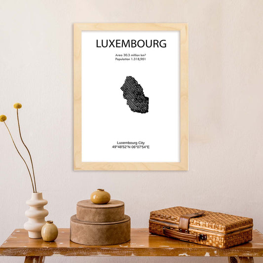 Poster de Luxemburgo. Láminas de paises y continentes del mundo.-Artwork-Nacnic-Nacnic Estudio SL