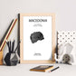 Poster de Macedonia. Láminas de paises y continentes del mundo.-Artwork-Nacnic-Nacnic Estudio SL