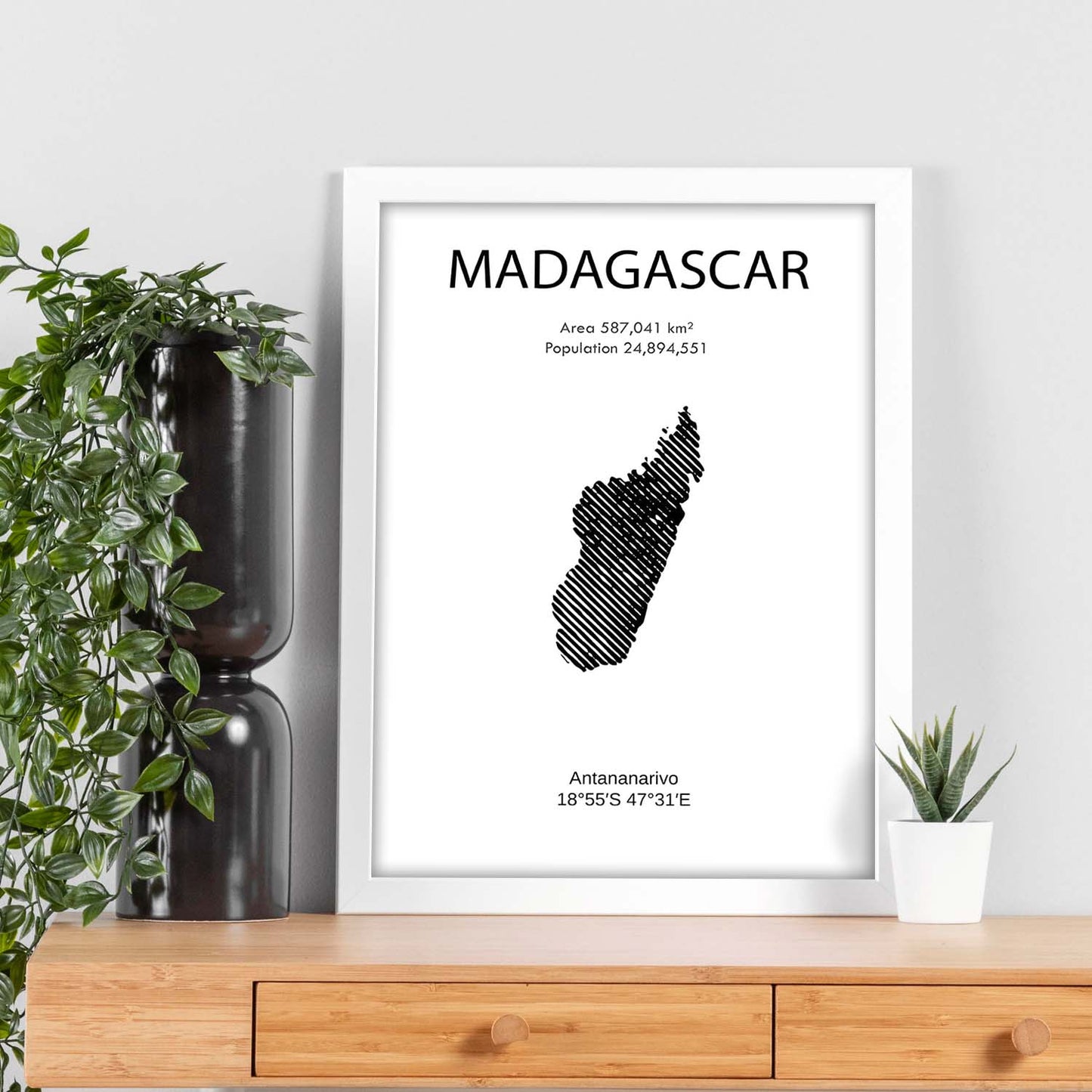 Poster de Madagascar. Láminas de paises y continentes del mundo.-Artwork-Nacnic-Nacnic Estudio SL