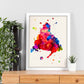 Poster de Madrid. Láminas e ilustraciones de ciudades, comunidades, y mapas de España.-Artwork-Nacnic-Nacnic Estudio SL