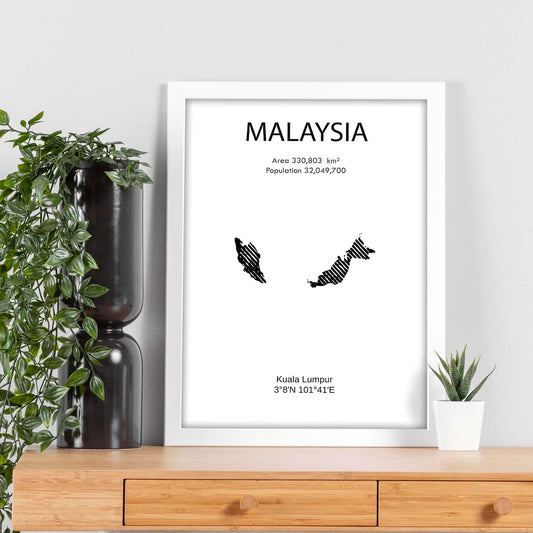 Poster de Malasia. Láminas de paises y continentes del mundo.-Artwork-Nacnic-Nacnic Estudio SL