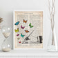 Poster de Mano escribiendo. Láminas de mariposas. Decoración de mariposas y polillas.-Artwork-Nacnic-Nacnic Estudio SL