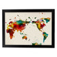 Poster de Mapa mundi 2. Láminas e ilustraciones de ciudades, comunidades, y mapas de España.-Artwork-Nacnic-A3-Marco Negro-Nacnic Estudio SL