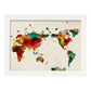 Poster de Mapa mundi 2. Láminas e ilustraciones de ciudades, comunidades, y mapas de España.-Artwork-Nacnic-A4-Marco Blanco-Nacnic Estudio SL