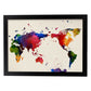 Poster de Mapa mundi. Láminas e ilustraciones de ciudades, comunidades, y mapas de España.-Artwork-Nacnic-A3-Marco Negro-Nacnic Estudio SL