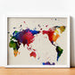 Poster de Mapa mundi. Láminas e ilustraciones de ciudades, comunidades, y mapas de España.-Artwork-Nacnic-Nacnic Estudio SL