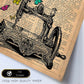 Poster de Maquina de coser. Láminas de mariposas. Decoración de mariposas y polillas.-Artwork-Nacnic-Nacnic Estudio SL