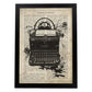 Poster de Maquina de escribir Continental.Láminas vintage para Posters con diseño vintage y definiciones.-Artwork-Nacnic-A3-Marco Negro-Nacnic Estudio SL
