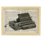 Poster de Máquina de escribir facturas. Láminas vintage con definiciones. Diseño de interiores.-Artwork-Nacnic-A3-Marco Madera clara-Nacnic Estudio SL