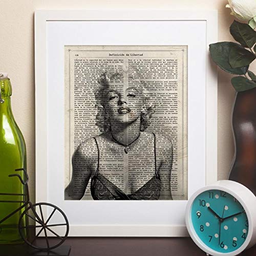 Poster de Marilyn Monroe posando. Láminas de personajes importantes. Posters de músicos, actores, inventores, exploradores, ...-Artwork-Nacnic-Nacnic Estudio SL
