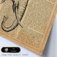 Poster de Memoria de Elefante con definición. Láminas de animales con texto y definición. Diseño de interiores basado en animales.-Artwork-Nacnic-Nacnic Estudio SL