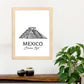 Poster de Mexico - El Castillo. Láminas con monumentos de ciudades.-Artwork-Nacnic-Nacnic Estudio SL