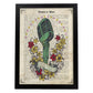 Poster de Microfono con flores. Láminas musicales con definiciones para-Artwork-Nacnic-A4-Marco Negro-Nacnic Estudio SL