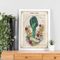 Poster de Microfono con flores. Láminas musicales con definiciones para-Artwork-Nacnic-Nacnic Estudio SL