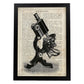 Poster de Microscopio de espejo. Láminas vintage con definiciones. Diseño de interiores.-Artwork-Nacnic-A4-Marco Negro-Nacnic Estudio SL