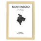 Poster de Montenegro. Láminas de paises y continentes del mundo.-Artwork-Nacnic-A4-Marco Madera clara-Nacnic Estudio SL