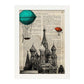 Poster de Moscu. San Basilio. Láminas de monumentos del mundo. Diseño de viaje y de paises.-Artwork-Nacnic-Nacnic Estudio SL