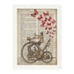 Poster de Moto a vapor. Láminas de vehículos con definiciones. Ilustraciones vintage de coches, motos, aviones, -Artwork-Nacnic-A3-Marco Blanco-Nacnic Estudio SL