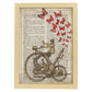 Poster de Moto a vapor. Láminas de vehículos con definiciones. Ilustraciones vintage de coches, motos, aviones, -Artwork-Nacnic-A3-Marco Madera clara-Nacnic Estudio SL