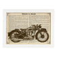 Poster de Moto - BSA. Láminas de vehículos con definiciones. Ilustraciones vintage de coches, motos, aviones, -Artwork-Nacnic-A4-Marco Blanco-Nacnic Estudio SL