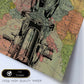 Poster de Moto en Francia. Láminas de mapas del mundo. Decoración con mapas e imágenes vintage.-Artwork-Nacnic-Nacnic Estudio SL