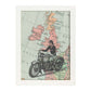 Poster de Moto en Inglaterra. Láminas de mapas del mundo. Decoración con mapas e imágenes vintage.-Artwork-Nacnic-A3-Marco Blanco-Nacnic Estudio SL