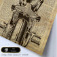 Poster de Moto. Láminas de vehículos con definiciones. Ilustraciones vintage de coches, motos, aviones, -Artwork-Nacnic-Nacnic Estudio SL