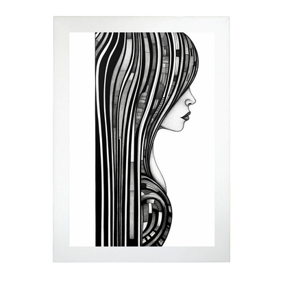 Póster Abstracto de Mujer