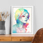 Lámina de Mujer Joven Multicolor
