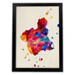 Poster de Murcia. Láminas e ilustraciones de ciudades, comunidades, y mapas de España.-Artwork-Nacnic-A3-Marco Negro-Nacnic Estudio SL