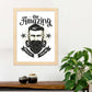 Poster de Musculo bigote. Lámina decorativa de diseño.-Artwork-Nacnic-Nacnic Estudio SL