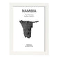 Poster de Namibia. Láminas de paises y continentes del mundo.-Artwork-Nacnic-A3-Marco Blanco-Nacnic Estudio SL