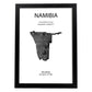 Poster de Namibia. Láminas de paises y continentes del mundo.-Artwork-Nacnic-A3-Marco Negro-Nacnic Estudio SL