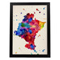 Poster de Navarra. Láminas e ilustraciones de ciudades, comunidades, y mapas de España.-Artwork-Nacnic-A4-Marco Negro-Nacnic Estudio SL