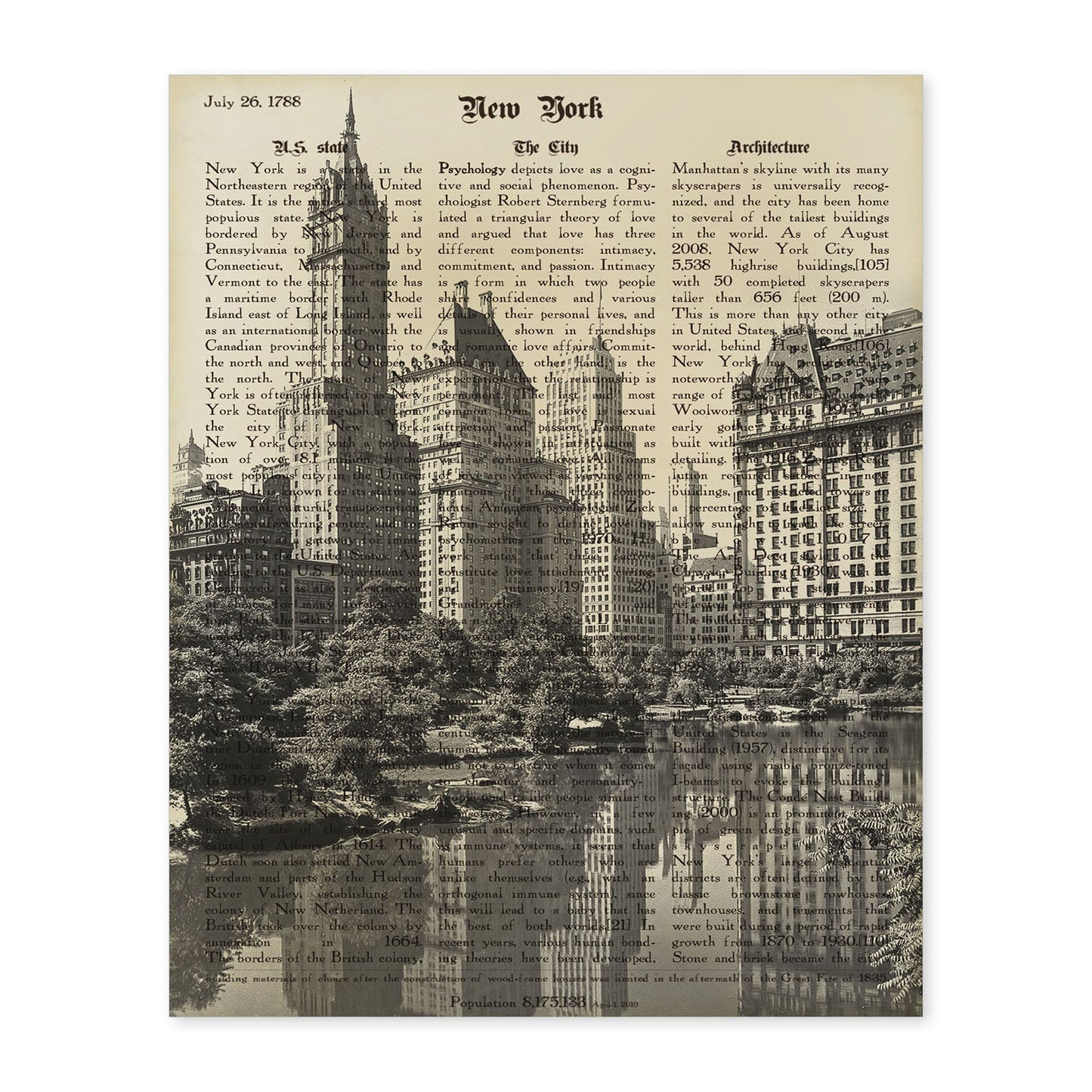Poster de New York 4. Láminas e ilustraciones de ciudades del mundo y monumentos famosos.-Artwork-Nacnic-A4-Sin marco-Nacnic Estudio SL