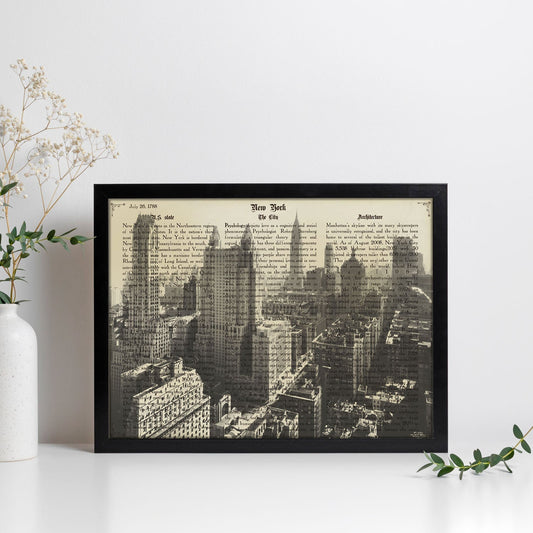 Poster de New York 5. Láminas e ilustraciones de ciudades del mundo y monumentos famosos.-Artwork-Nacnic-Nacnic Estudio SL
