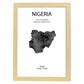 Poster de Nigeria. Láminas de paises y continentes del mundo.-Artwork-Nacnic-A3-Marco Madera clara-Nacnic Estudio SL