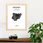 Poster de Nigeria. Láminas de paises y continentes del mundo.-Artwork-Nacnic-Nacnic Estudio SL