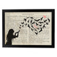 Poster de Niña con pajaros. Láminas románticas de amor con definiciones. Ilustraciones para tu pareja, familia, mujer, ...-Artwork-Nacnic-A4-Marco Negro-Nacnic Estudio SL