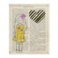 Poster de Niña con vestido amarillo. Lámina para niñas con imágenes de chicas pequeñas.-Artwork-Nacnic-A4-Sin marco-Nacnic Estudio SL