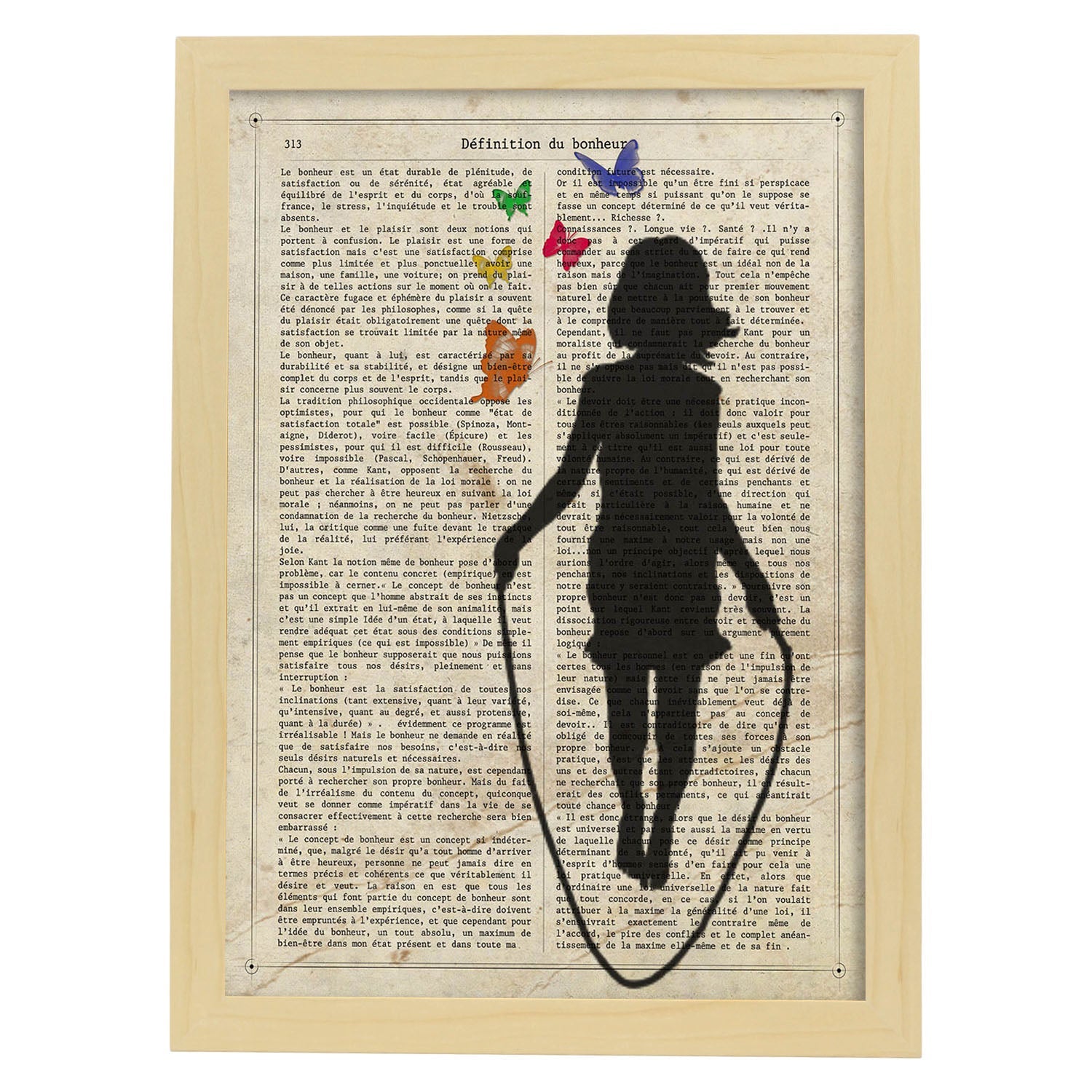 Poster de Niña saltando a la comba. Lámina para niñas con imágenes de chicas pequeñas.-Artwork-Nacnic-A3-Marco Madera clara-Nacnic Estudio SL