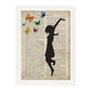 Poster de Niña saltando. Lámina para niñas con imágenes de chicas pequeñas.-Artwork-Nacnic-Nacnic Estudio SL