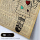 Poster de Niña vestido con corazones. Lámina para niñas con imágenes de chicas pequeñas.-Artwork-Nacnic-Nacnic Estudio SL