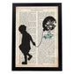 Poster de Niño llevando globo. Lámina para niñas con imágenes de chicas pequeñas.-Artwork-Nacnic-A3-Marco Negro-Nacnic Estudio SL