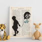 Poster de Niño llevando globo. Lámina para niñas con imágenes de chicas pequeñas.-Artwork-Nacnic-Nacnic Estudio SL