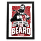 Poster de No temas a la barba. Lámina decorativa de diseño.-Artwork-Nacnic-A4-Marco Negro-Nacnic Estudio SL