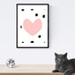 Poster de Nube corazon. Lámina de nubes para niños.-Artwork-Nacnic-Nacnic Estudio SL